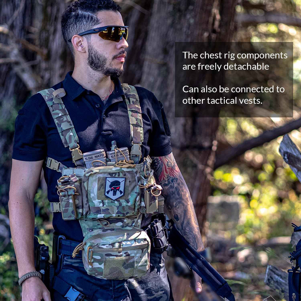 Votagoo Tactical Chest Rig – Adjustable & Detachable Design for Optimal Versatility