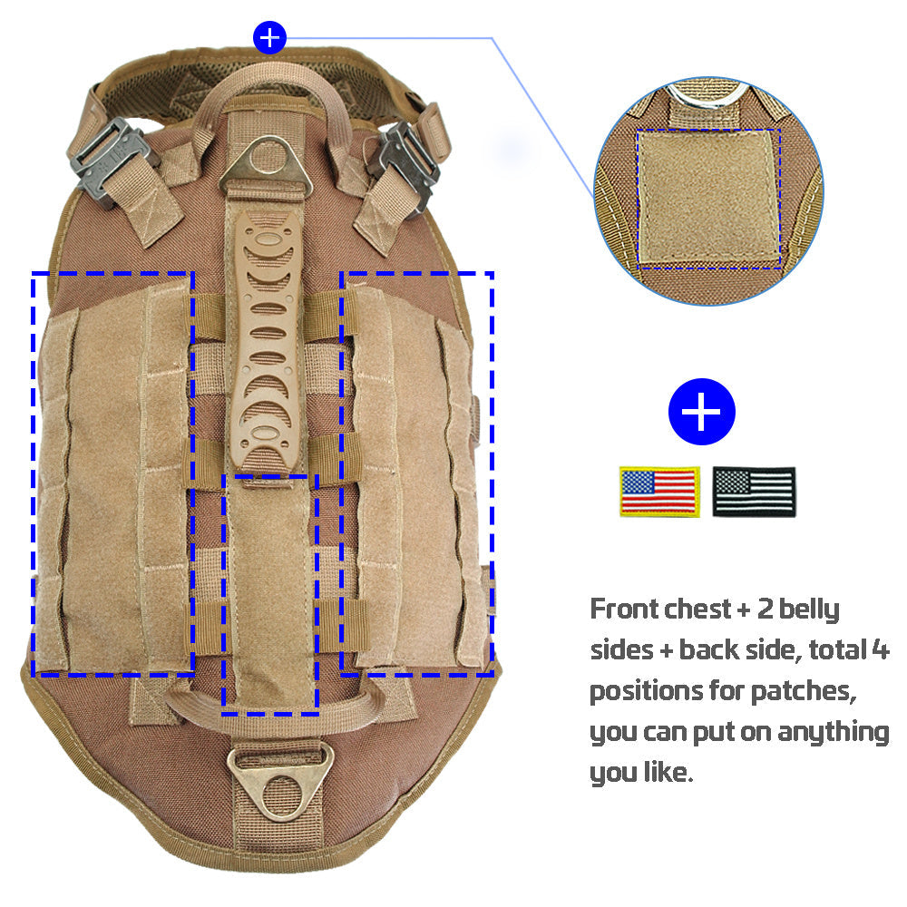 High Strength Tactical Dog Harness - Stylish and Durable Design