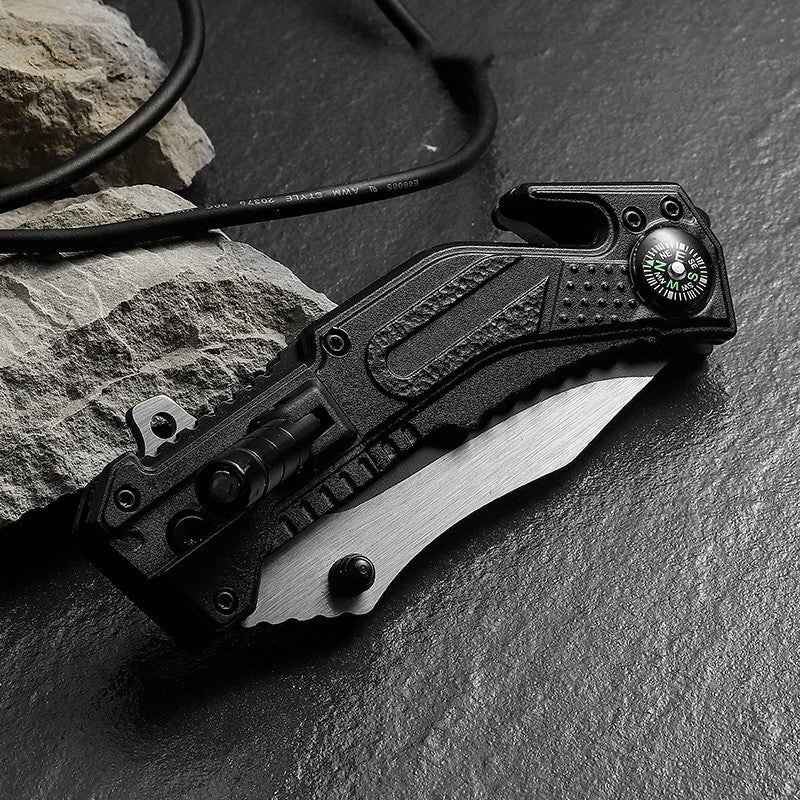 Folding Survival Knife for Wilderness Survival and Emergency Preparedness