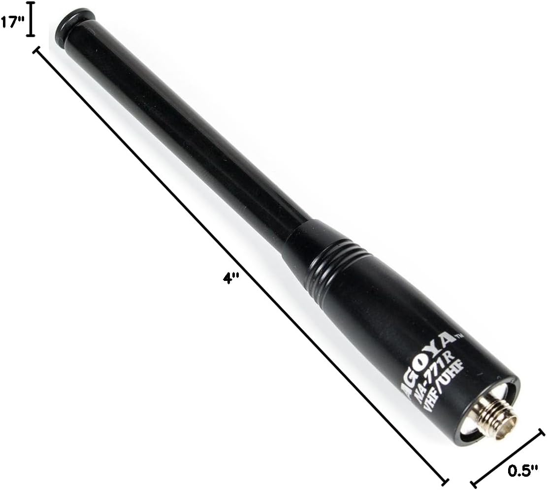 Authentic Genuine Nagoya NA-320A Triband HT Antenna 2M-1.25M-70CM (144-220-440Mhz) Antenna SMA-Female for BTECH and BaoFeng Radios