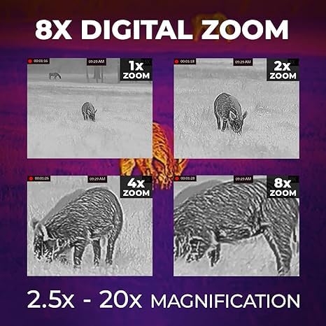 AGM Global Vision Rattler V2 Thermal Imaging Scope for Hunting, High Resolution with High Sensitivity Thermal Optics, Waterproof & Durable, Includes Thermal Targets & Cleaning Cloth