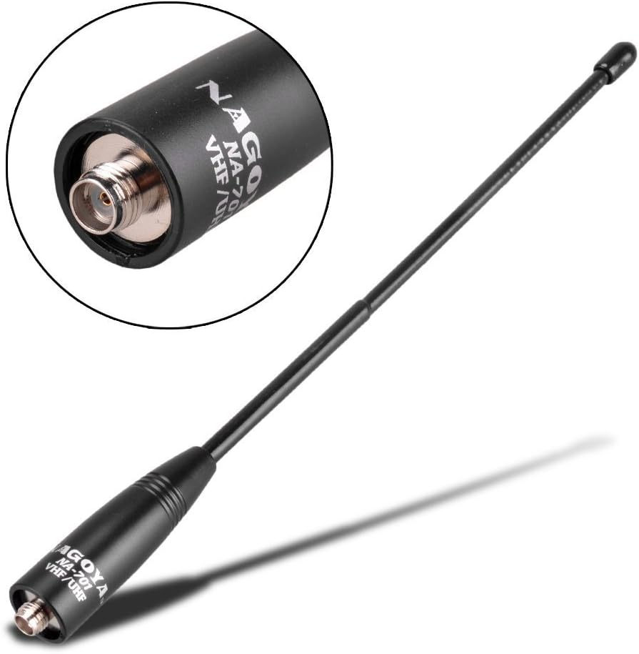 Authentic Genuine Nagoya NA-320A Triband HT Antenna 2M-1.25M-70CM (144-220-440Mhz) Antenna SMA-Female for BTECH and BaoFeng Radios