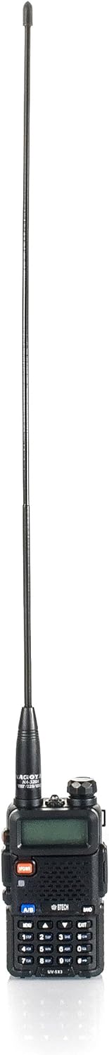 Authentic Genuine Nagoya NA-320A Triband HT Antenna 2M-1.25M-70CM (144-220-440Mhz) Antenna SMA-Female for BTECH and BaoFeng Radios