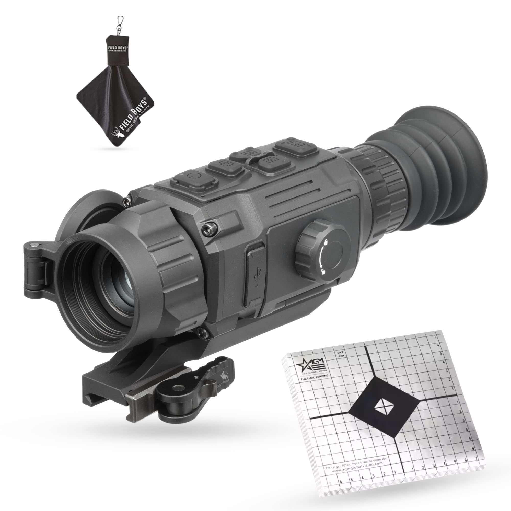 AGM Global Vision Rattler V2 Thermal Imaging Scope for Hunting, High Resolution with High Sensitivity Thermal Optics, Waterproof & Durable, Includes Thermal Targets & Cleaning Cloth
