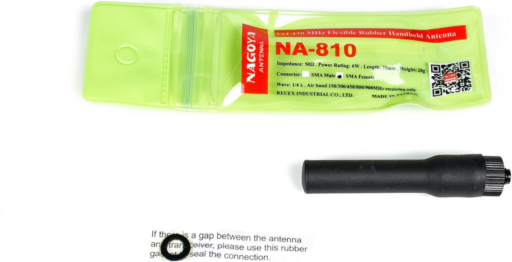 Authentic Genuine Nagoya NA-320A Triband HT Antenna 2M-1.25M-70CM (144-220-440Mhz) Antenna SMA-Female for BTECH and BaoFeng Radios