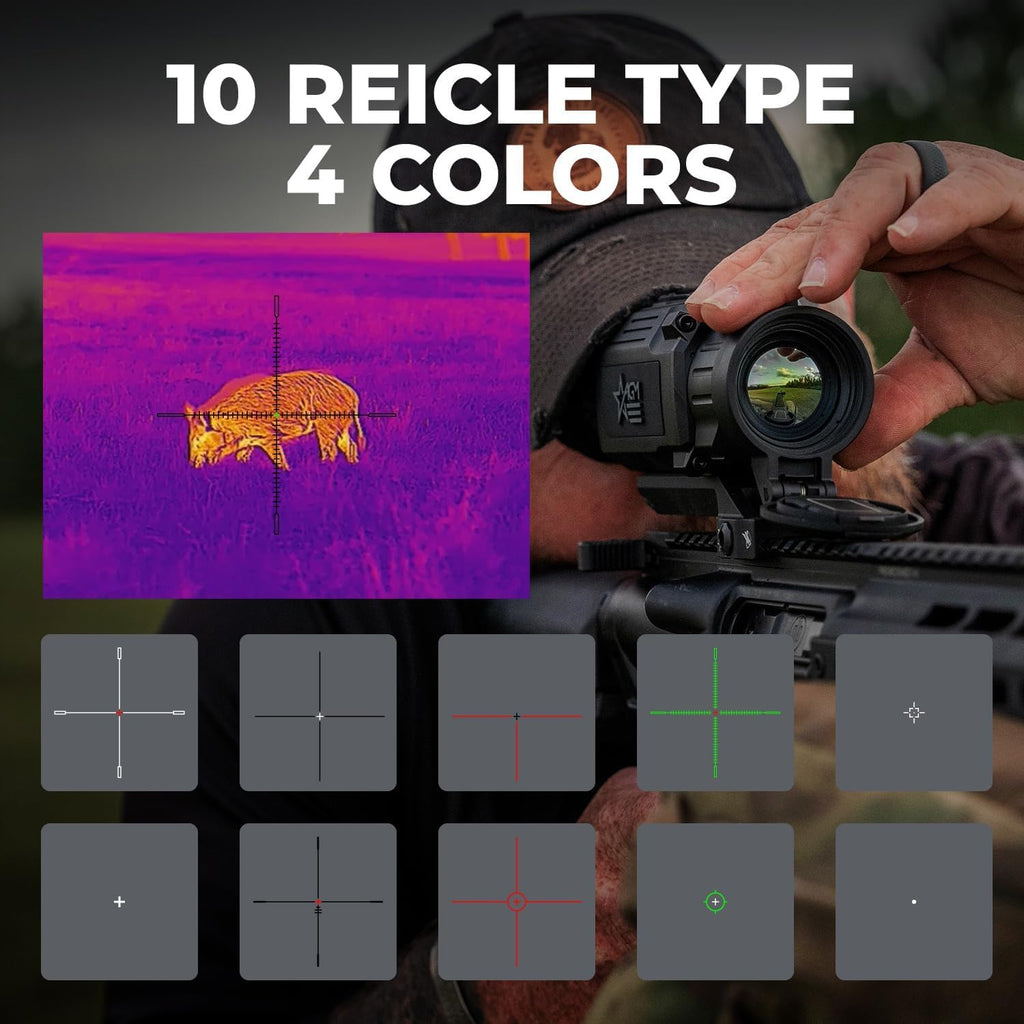 AGM Global Vision Rattler V2 Thermal Imaging Scope for Hunting, High Resolution with High Sensitivity Thermal Optics, Waterproof & Durable, Includes Thermal Targets & Cleaning Cloth