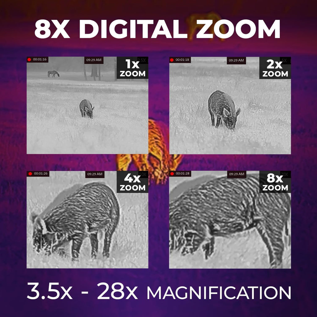 AGM Global Vision Rattler V2 Thermal Imaging Scope for Hunting, High Resolution with High Sensitivity Thermal Optics, Waterproof & Durable, Includes Thermal Targets & Cleaning Cloth