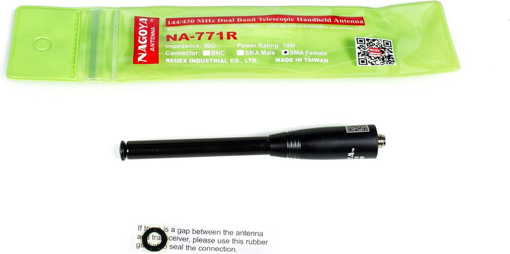 Authentic Genuine Nagoya NA-320A Triband HT Antenna 2M-1.25M-70CM (144-220-440Mhz) Antenna SMA-Female for BTECH and BaoFeng Radios