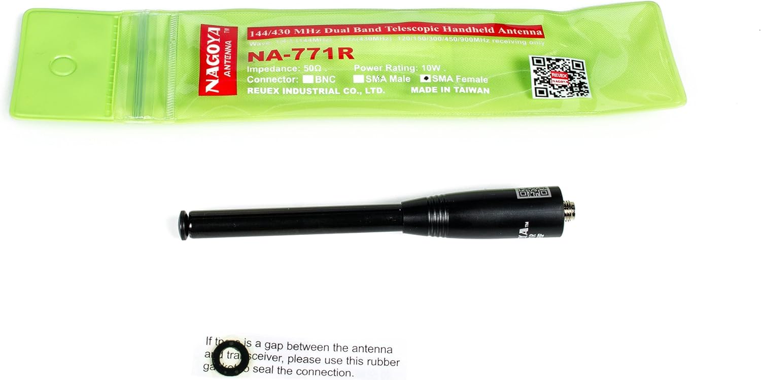 Authentic Genuine Nagoya NA-320A Triband HT Antenna 2M-1.25M-70CM (144-220-440Mhz) Antenna SMA-Female for BTECH and BaoFeng Radios