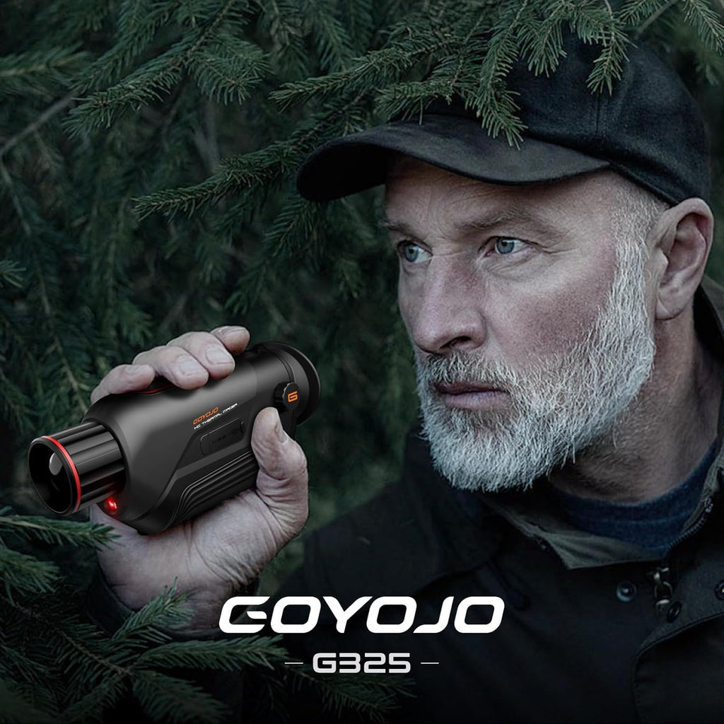 GOYOJO G210 Thermal Monocular, 256x192 (25 Hz) Thermal Imaging Monoscope Camera for Adults, 10mm Focal Lens Vision Goggles Thermal Scopes for Night Hunting Camping