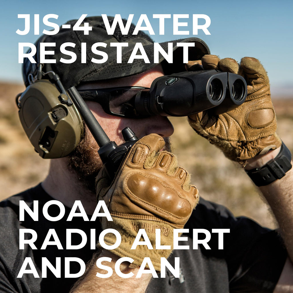 Midland GXT1030VP4 GMRS Two-Way Radio (50-Channel, Long Range, 142 Privacy Codes, SOS, NOAA, Rechargeable Nickel Battery, Black/Yellow, 2-Pack)