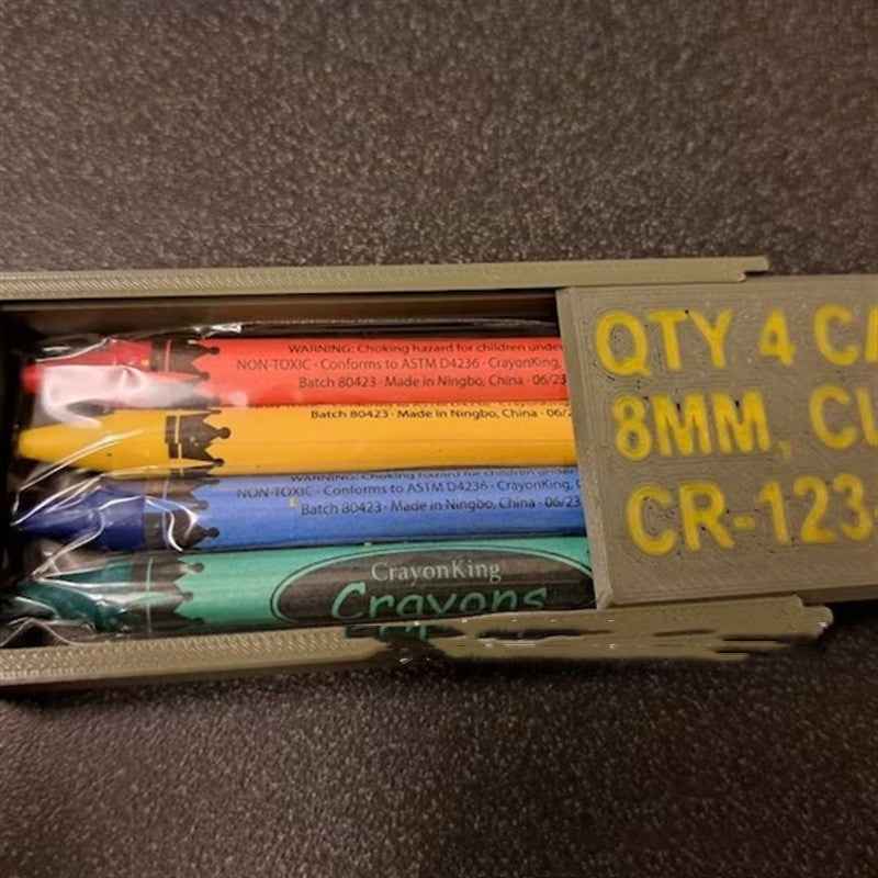 Tactical Christmas Crayon Box for Unique Creative Decor