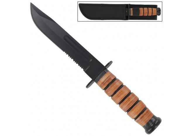 Military Survival Knife for Outdoor Adventures and Utility Use