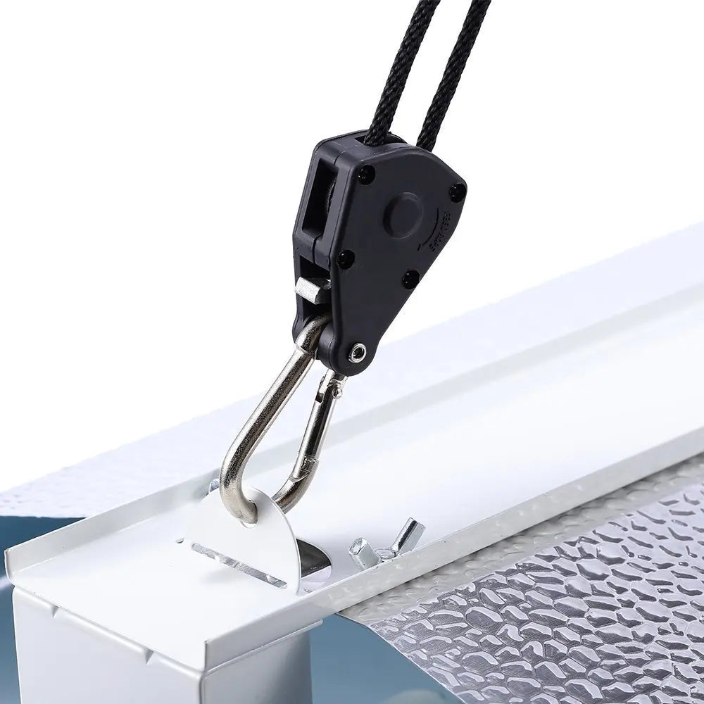 Heavy Duty Adjustable Rope Clip Hanger - 2/4/12pcs 1/8 Inch 8Feet Long for Grow Kit, Canoe, Bow & Stern Tie Down