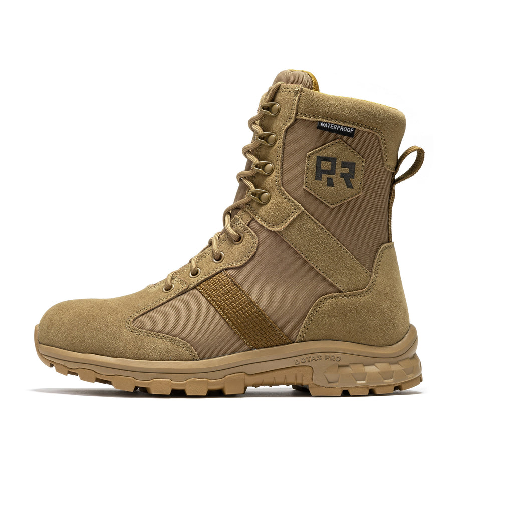 ROCKROOSTER Colmar Coyote 8 inch Suede Leather Waterproof Tactical & Military Boots AB500