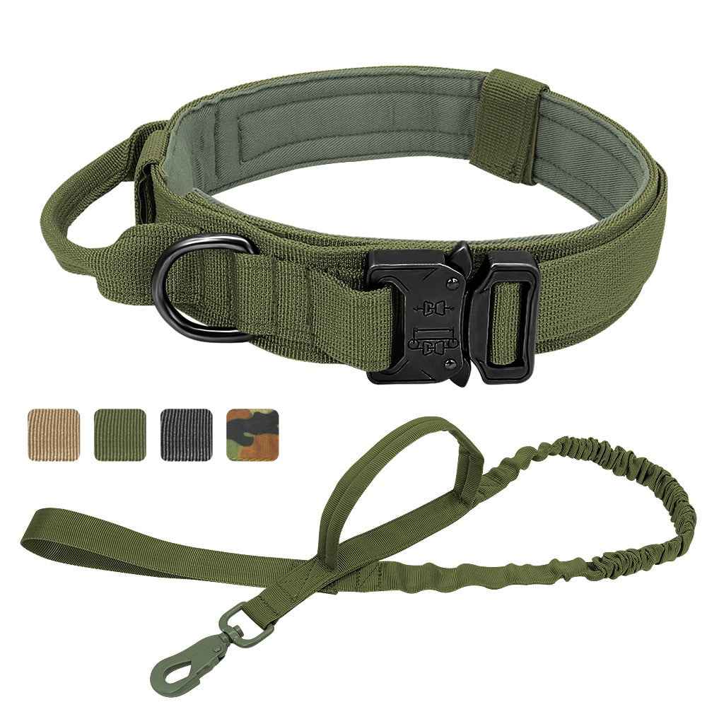 Military Tactical Dog Collar & Leash for Ultimate Control and Comfort