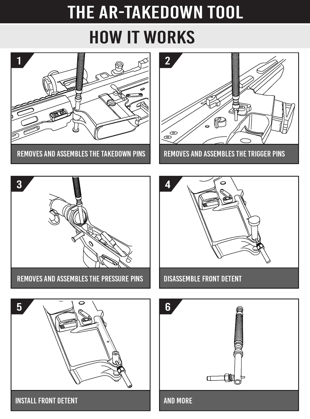 The Takedown Tool ™ - The only tool needed (AR-TT ™)
