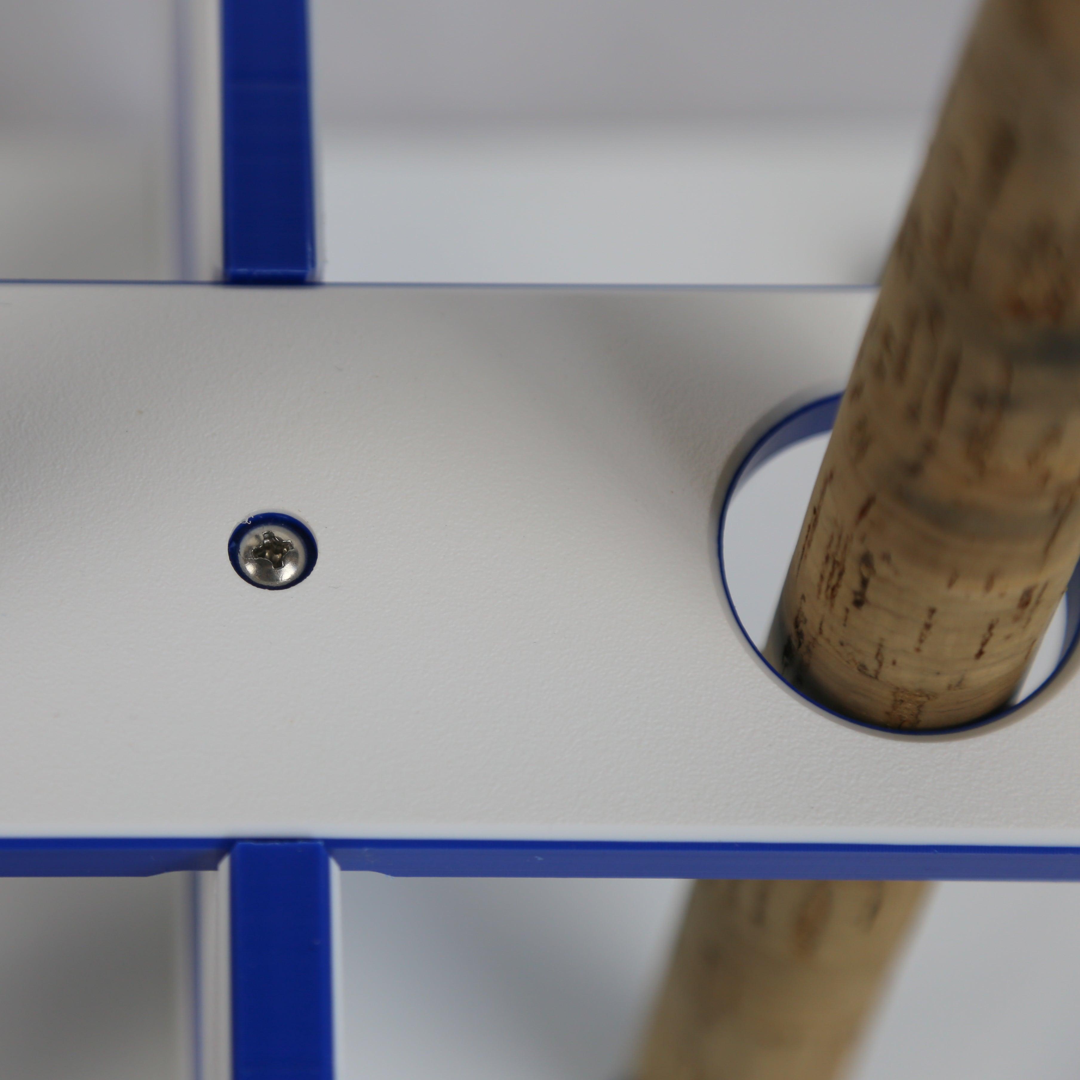 Made in the USA Fishing Rod Rack | 12 Pole Waterproof Wash-down | Dock, Garage, Boat, Storage